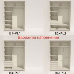 Шкаф-купе 1600 серии SOFT D6+D4+B2+PL2 (2 ящика+1штанга+1 полка) профиль «Капучино» в Казани - kazan.mebel24.online | фото 7