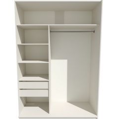 Шкаф-купе 1800 серии SOFT D1+D3+B2+PL1 (2 ящика+1штанга) профиль «Графит» в Казани - kazan.mebel24.online | фото 2