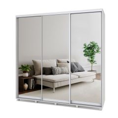 МАРТИН Шкаф-купе с зеркалами Шимо светлый (2200*450) М423 в Казани - kazan.mebel24.online | фото