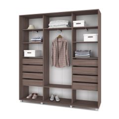 МАРТИН Шкаф-купе с зеркалами Шимо темный (2200*450) М423 в Казани - kazan.mebel24.online | фото 4
