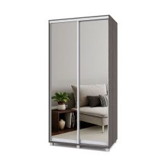 РОЛАНД Шкаф-купе с зеркалами Анкор темный (450*1100) Р413 в Казани - kazan.mebel24.online | фото 2