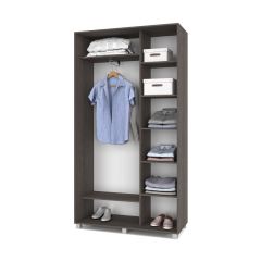 РОЛАНД Шкаф-купе с зеркалами Анкор темный (450*1200) Р423 в Казани - kazan.mebel24.online | фото 3