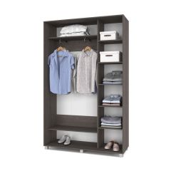 РОЛАНД Шкаф-купе с зеркалами Анкор темный (450*1400) Р443 в Казани - kazan.mebel24.online | фото 3