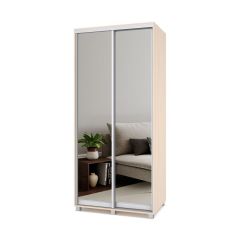 РОЛАНД Шкаф-купе с зеркалами Млечный дуб (450*1000) Р403 в Казани - kazan.mebel24.online | фото
