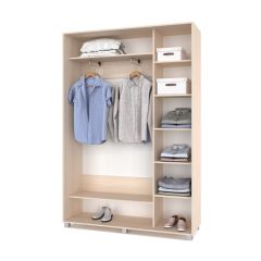 РОЛАНД Шкаф-купе с зеркалами Млечный дуб (450*1500) Р453 в Казани - kazan.mebel24.online | фото 2