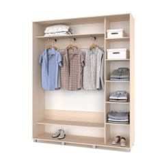 РОЛАНД Шкаф-купе с зеркалами Млечный дуб (450*1800) Р483 в Казани - kazan.mebel24.online | фото 2