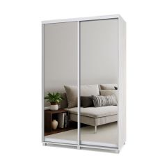 РОЛАНД Шкаф-купе с зеркалами Шимо светлый (450*1400) Р443 в Казани - kazan.mebel24.online | фото