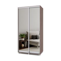 РОЛАНД Шкаф-купе с зеркалами Шимо темный (450*1100) Р413 в Казани - kazan.mebel24.online | фото 2