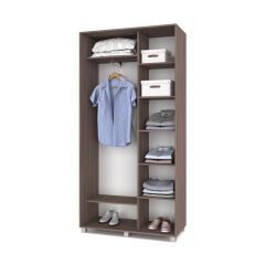 РОЛАНД Шкаф-купе с зеркалами Шимо темный (450*1100) Р413 в Казани - kazan.mebel24.online | фото 3