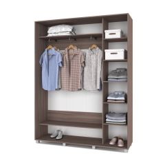 РОЛАНД Шкаф-купе с зеркалами Шимо темный (450*1700) Р473 в Казани - kazan.mebel24.online | фото 2