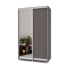РОЛАНД Шкаф-купе с зеркалом Анкор темный (450*1300) Р432 в Казани - kazan.mebel24.online | фото