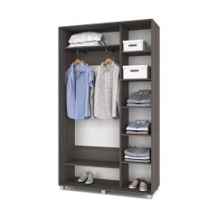 РОЛАНД Шкаф-купе с зеркалом Анкор темный (450*1300) Р432 в Казани - kazan.mebel24.online | фото 3