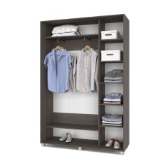 РОЛАНД Шкаф-купе с зеркалом Анкор темный (450*1500) Р452 в Казани - kazan.mebel24.online | фото 3