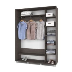 РОЛАНД Шкаф-купе с зеркалом Анкор темный (450*1700) Р472 в Казани - kazan.mebel24.online | фото 3