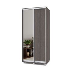 РОЛАНД Шкаф-купе с зеркалом Анкор темный (600*1000) Р602 в Казани - kazan.mebel24.online | фото
