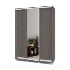 РОЛАНД Шкаф-купе с зеркалом Анкор темный (600*1700) Р672 в Казани - kazan.mebel24.online | фото