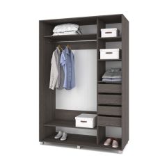 РОЛАНД Шкаф-купе с зеркалом Анкор темный (600*1700) Р672 в Казани - kazan.mebel24.online | фото 4