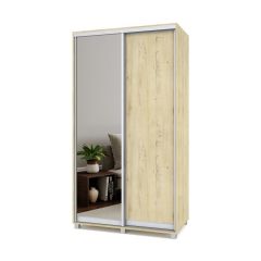 РОЛАНД Шкаф-купе с зеркалом Ирландский дуб (450*1200) Р422 в Казани - kazan.mebel24.online | фото