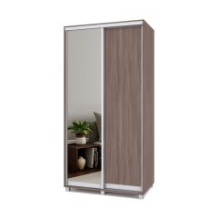 РОЛАНД Шкаф-купе с зеркалом Шимо темный (450*1100) Р412 в Казани - kazan.mebel24.online | фото 2