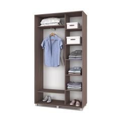 РОЛАНД Шкаф-купе с зеркалом Шимо темный (450*1200) Р422 в Казани - kazan.mebel24.online | фото 3