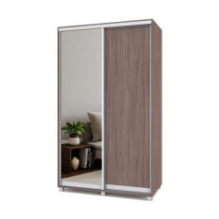 РОЛАНД Шкаф-купе с зеркалом Шимо темный (450*1300) Р432 в Казани - kazan.mebel24.online | фото 2