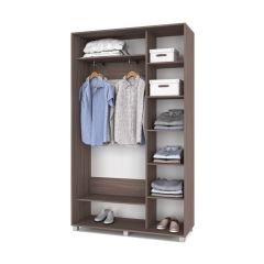 РОЛАНД Шкаф-купе с зеркалом Шимо темный (450*1300) Р432 в Казани - kazan.mebel24.online | фото 3