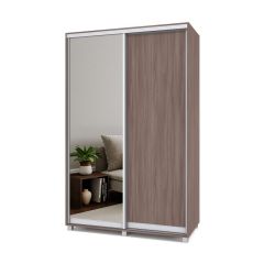 РОЛАНД Шкаф-купе с зеркалом Шимо темный (450*1400) Р442 в Казани - kazan.mebel24.online | фото 2