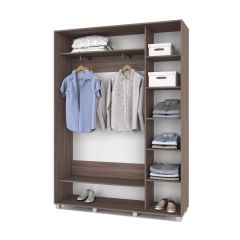 РОЛАНД Шкаф-купе с зеркалом Шимо темный (450*1600) Р462 в Казани - kazan.mebel24.online | фото 3