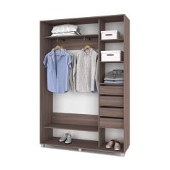 РОЛАНД Шкаф-купе с зеркалом Шимо темный (450*1600) Р462 в Казани - kazan.mebel24.online | фото 5