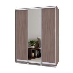 РОЛАНД Шкаф-купе с зеркалом Шимо темный (450*1700) Р472 в Казани - kazan.mebel24.online | фото