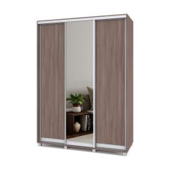 РОЛАНД Шкаф-купе с зеркалом Шимо темный (600*1700) Р672 в Казани - kazan.mebel24.online | фото