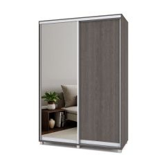 РОЛАНД Шкаф-купе зеркалом Анкор темный (600*1500) Р652 в Казани - kazan.mebel24.online | фото