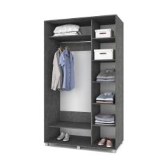 РОЛАНД Шкаф-купе зеркалом Камень темный (600*1500) Р652 в Казани - kazan.mebel24.online | фото 2