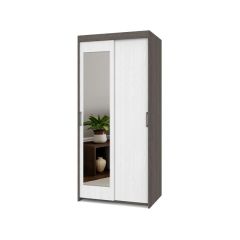 ТОМАС Шкаф-купе с зеркалом Анкор темный/светлый Т22 в Казани - kazan.mebel24.online | фото