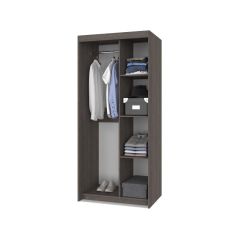 ТОМАС Шкаф-купе с зеркалом Анкор темный/светлый Т22 в Казани - kazan.mebel24.online | фото 2