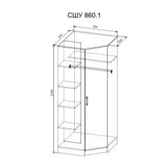 СОФИ СШУ860.1 Шкаф угловой в Казани - kazan.mebel24.online | фото 2