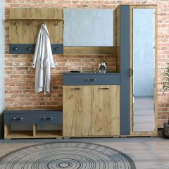 Шкаф ун-й с зеркалом НКМ Бостон Секция 5 в Казани - kazan.mebel24.online | фото 2