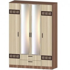 КОСТА-РИКА Шкаф 4-х створчатый (шимо темный/шимо светлый) в Казани - kazan.mebel24.online | фото