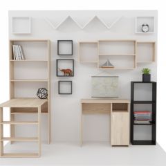Стеллаж Элемент-1 (дуб сонома) в Казани - kazan.mebel24.online | фото 4