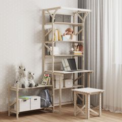 Стеллаж+стол со стойкой Конструктор Арт.СRСт2-1 в Казани - kazan.mebel24.online | фото 4