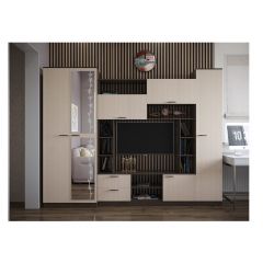 Стенка Марта 11 (Венге/Беленый дуб) в Казани - kazan.mebel24.online | фото 3