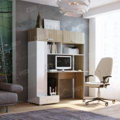 Стол компьютерный ПКС-1 (дуб сонома/белый глянец) в Казани - kazan.mebel24.online | фото 2