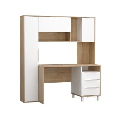 Стол рабочий 12.95 N Комфорт (Дуб сонома, Белый PE шагрень) в Казани - kazan.mebel24.online | фото 2