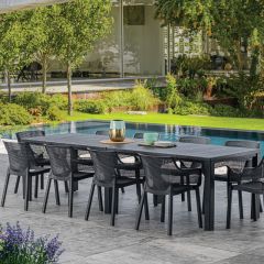 Стол раскладной Джули (Julie Double table 2 configurations) Графит в Казани - kazan.mebel24.online | фото 5