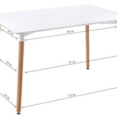 Стол деревянный Table 110 white / wood в Казани - kazan.mebel24.online | фото 2