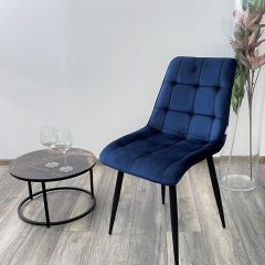 Стул CHIC BLUVEL-86 NAVY BLUE / черный каркас М-City в Казани - kazan.mebel24.online | фото 5