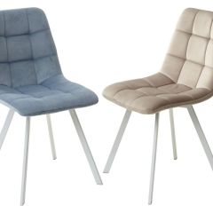 Стул CHILLI SQUARE G108-56 пудровый синий, велюр/ белый каркас М-City в Казани - kazan.mebel24.online | фото 3