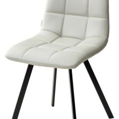 Стул CHILLI SQUARE HK017-03 светло-серый, PU/ черный каркас М-City в Казани - kazan.mebel24.online | фото