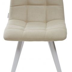 Стул CHILLI SQUARE UF860-01B бежевый, ткань/ белый каркас М-City в Казани - kazan.mebel24.online | фото 3