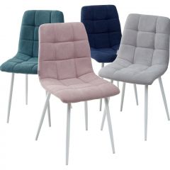 Стул CHILLI UF860-04B сиреневый, ткань/ белый каркас М-City в Казани - kazan.mebel24.online | фото 2